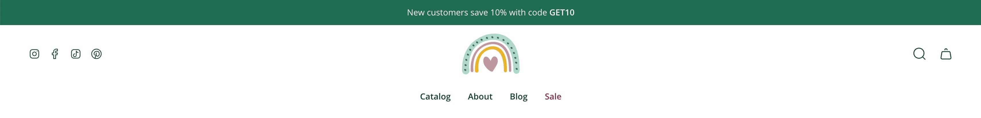 In this screenshot, the “Sale” menu item has been highlighted with a discreet red color