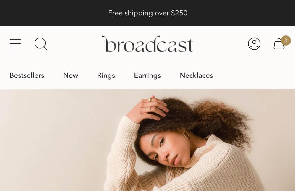 Text links display below the header